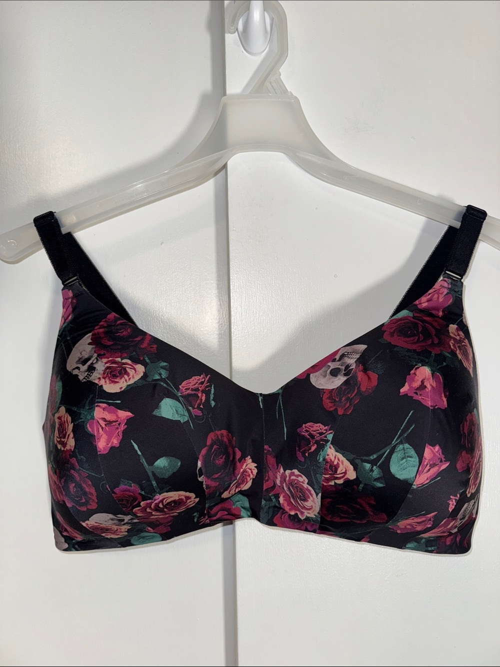 Torrid Dream Wire-Free Bra Lightly Lined Rose Print Women’s 44DD